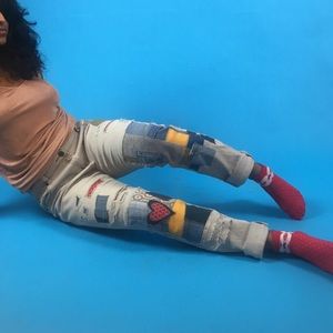 Hand Patched Jeans 👖